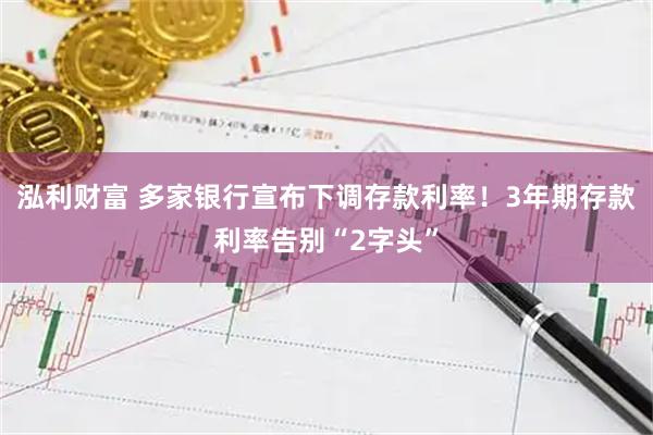 泓利财富 多家银行宣布下调存款利率！3年期存款利率告别“2字头”